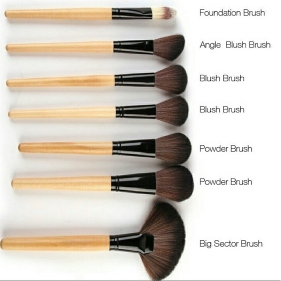 VANDER 32 pc Make-up Brushes in Roll-up Case NWT - Picture 3 of 7